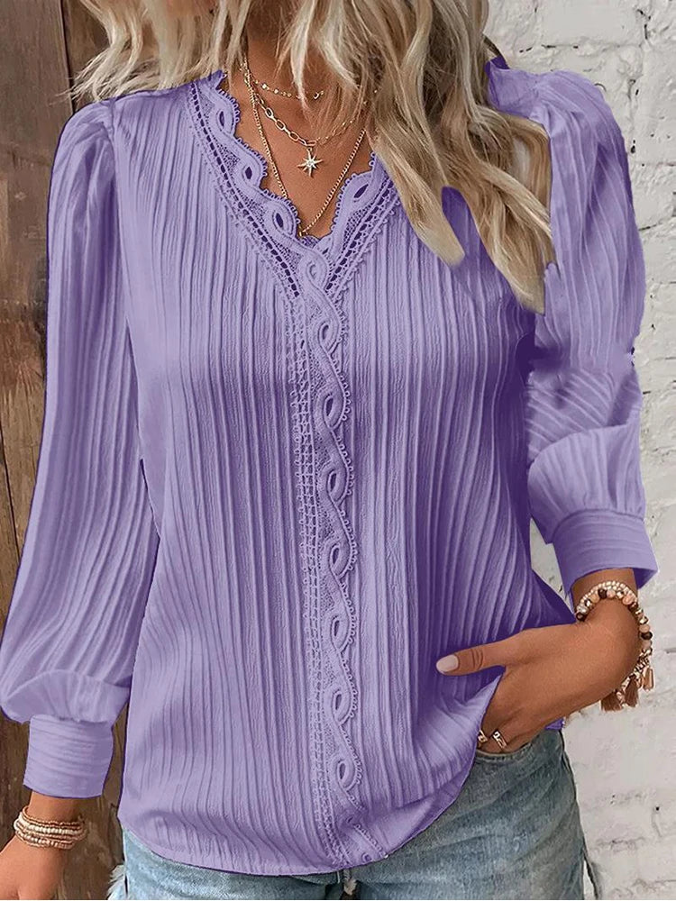 Lunora - Long Sleeve Weekend Blouse