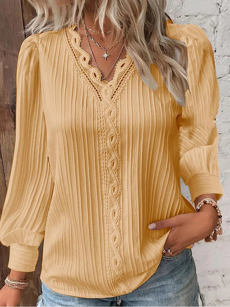 Lunora - Long Sleeve Weekend Blouse