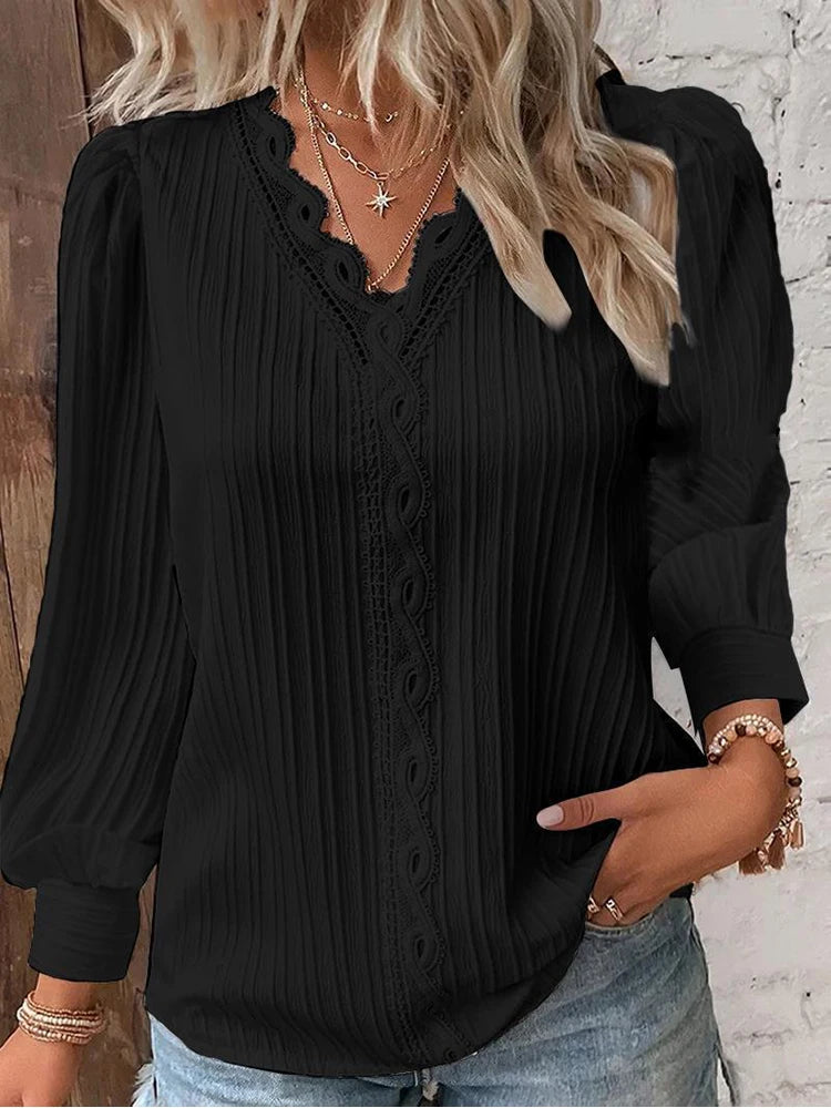 Lunora - Long Sleeve Weekend Blouse