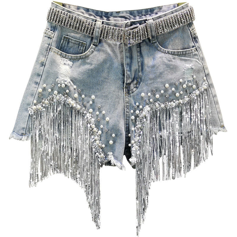 Camila - Raw Hem Denim Shorts