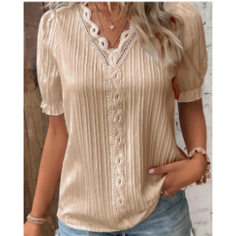 Lunora - Short Sleeve Weekend Blouse