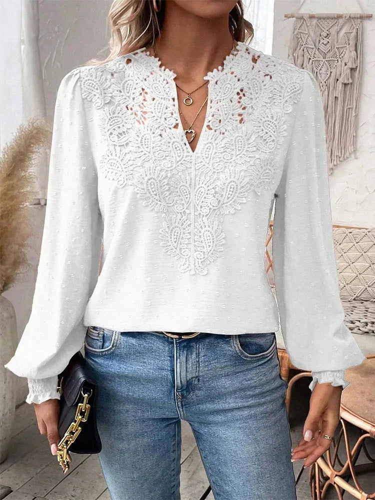 Mira - Elegant Lace Blouse