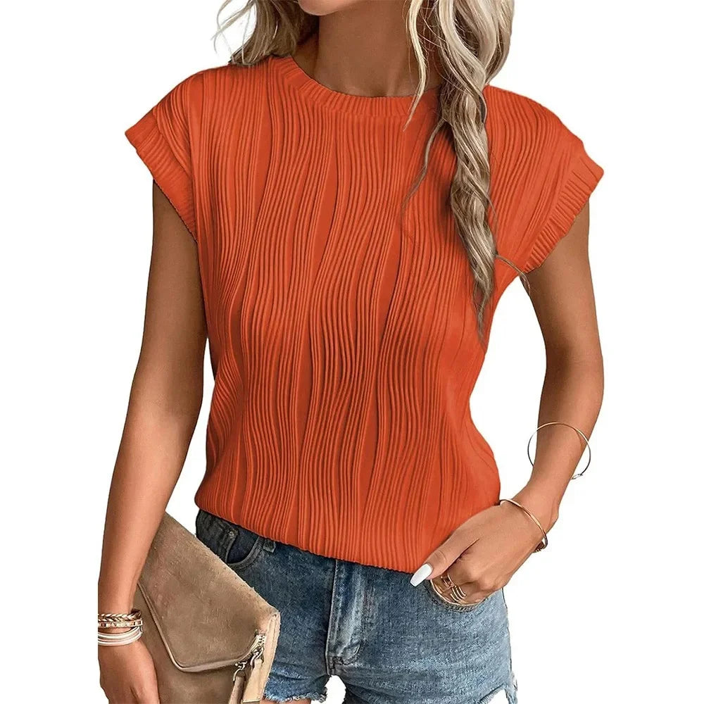 Lunora – Ripple Texture Blouse