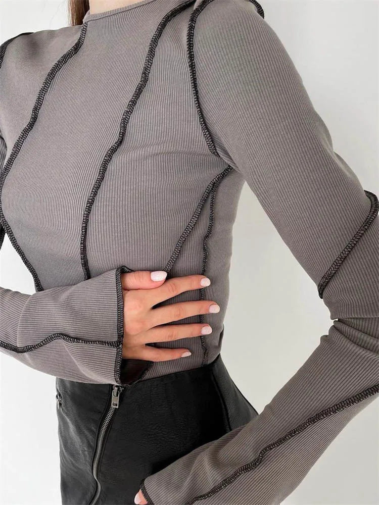Aria - Modern Ribbed Top