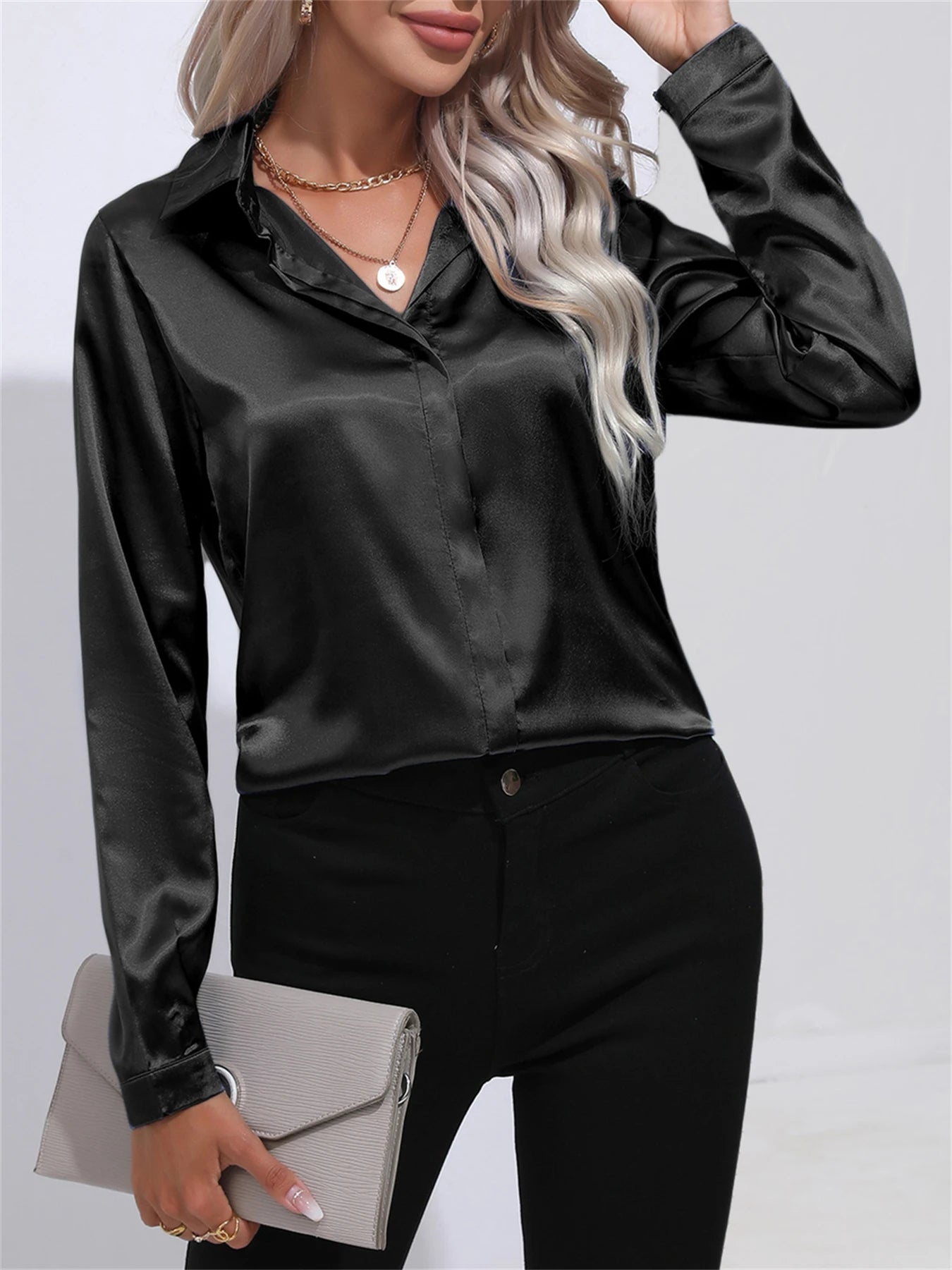 Velmora - Polished Elegance Blouse
