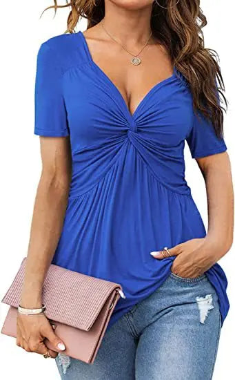 Velmora - Elegant Knot Blouse