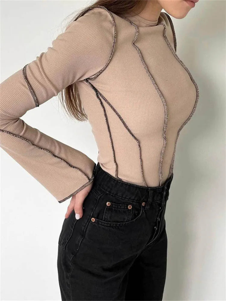 Aria - Modern Ribbed Top