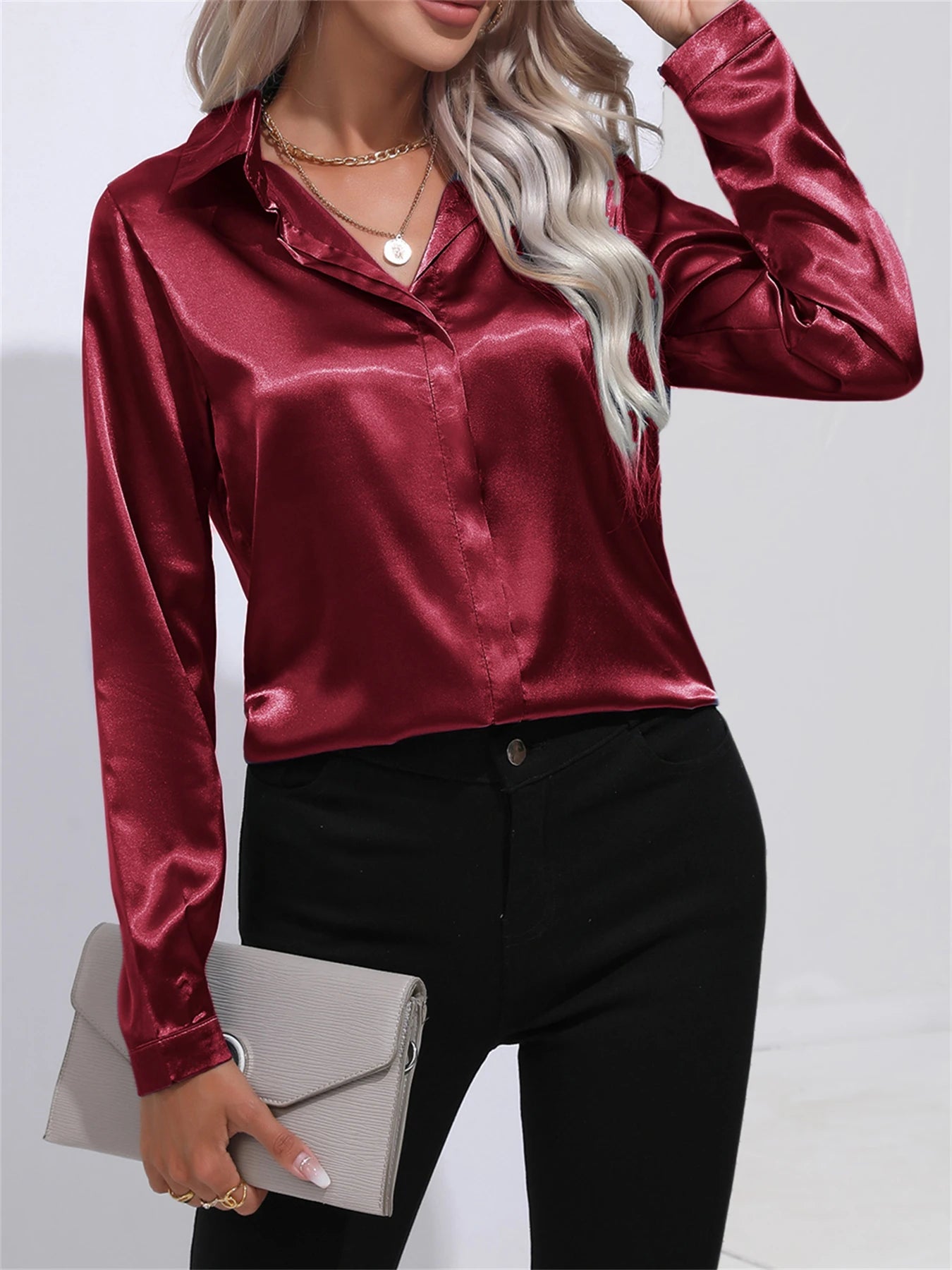 Velmora - Polished Elegance Blouse
