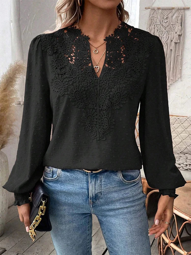 Mira - Elegant Lace Blouse