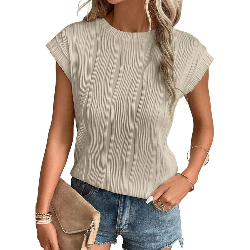 Lunora – Ripple Texture Blouse