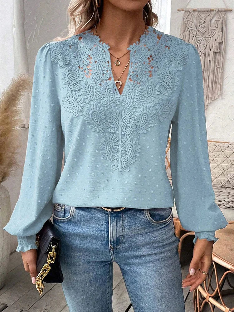 Mira - Elegant Lace Blouse