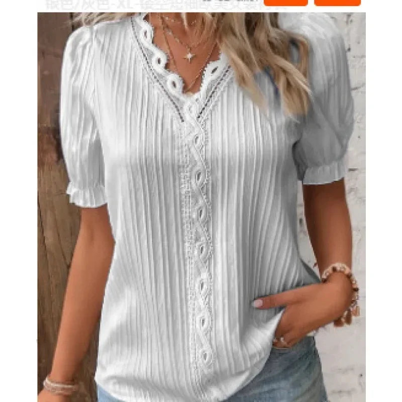 Lunora - Short Sleeve Weekend Blouse