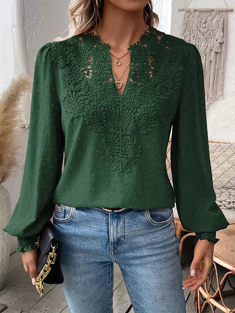 Mira - Elegant Lace Blouse