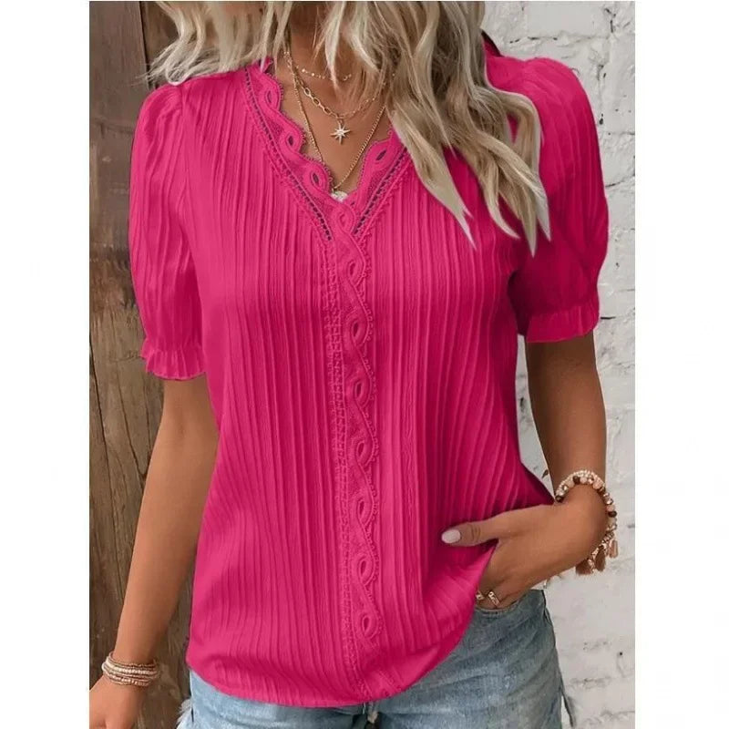 Lunora - Short Sleeve Weekend Blouse