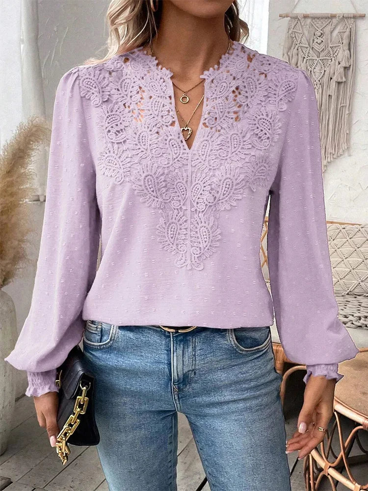 Mira - Elegant Lace Blouse