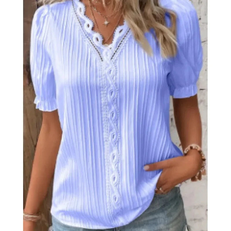Lunora - Short Sleeve Weekend Blouse