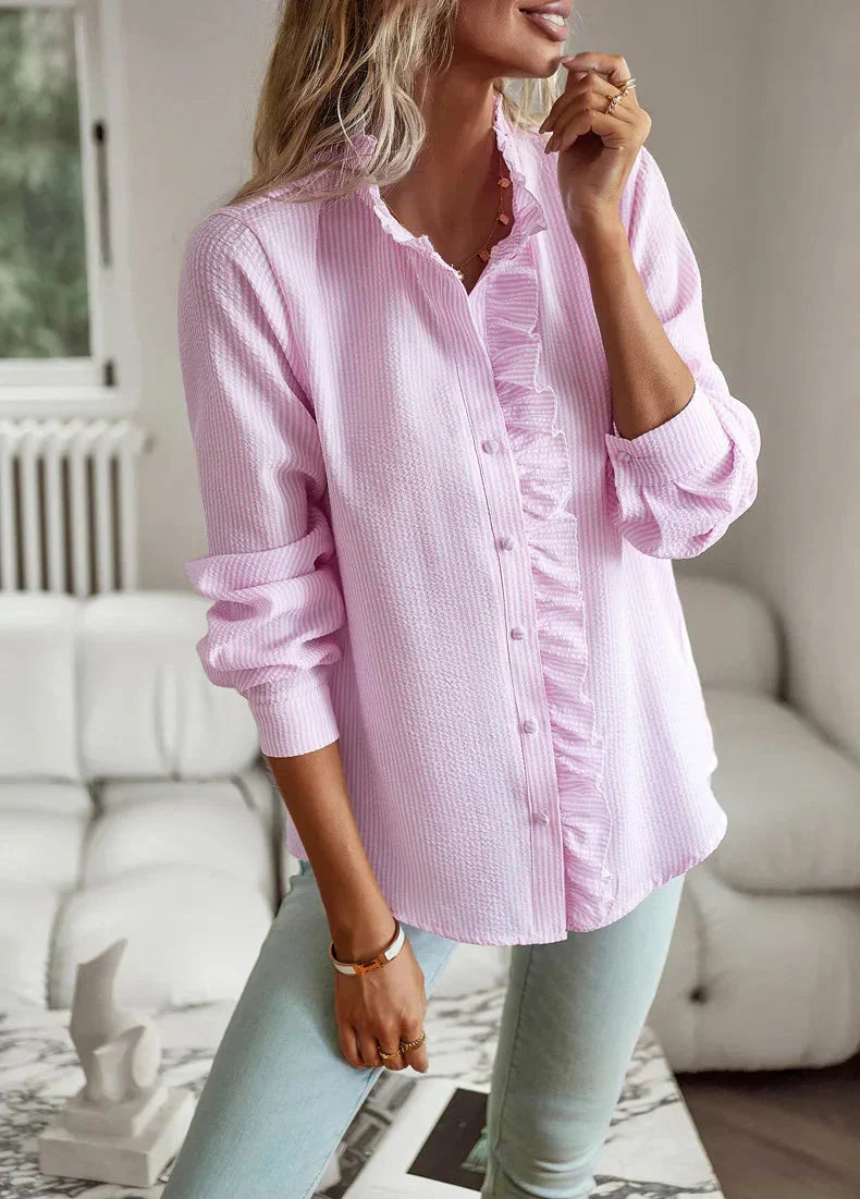 Mira - Sophisticated Collared Top