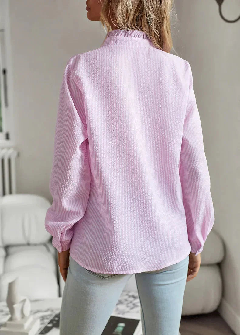 Mira - Sophisticated Collared Top
