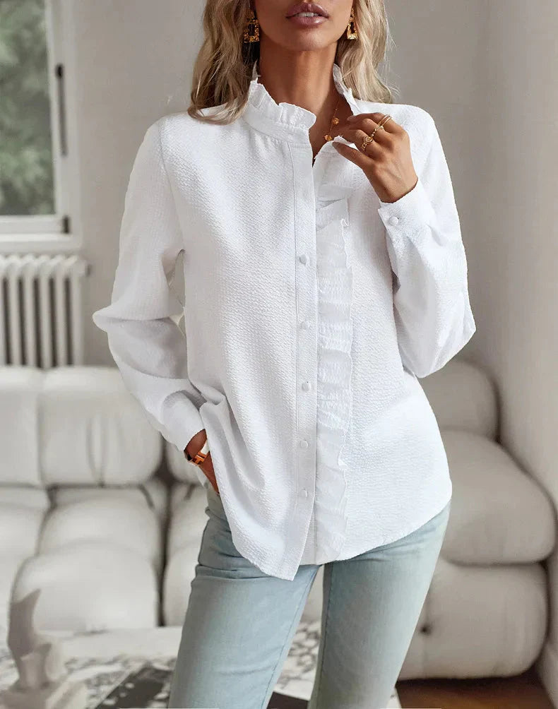 Mira - Sophisticated Collared Top