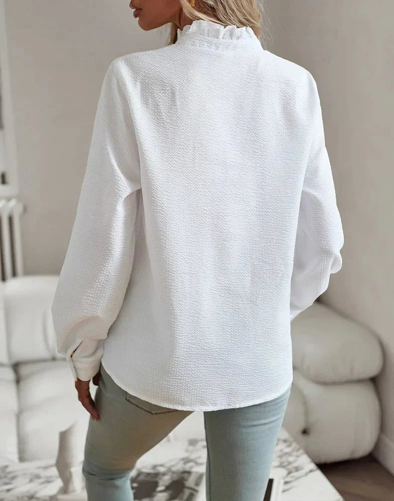 Mira - Sophisticated Collared Top