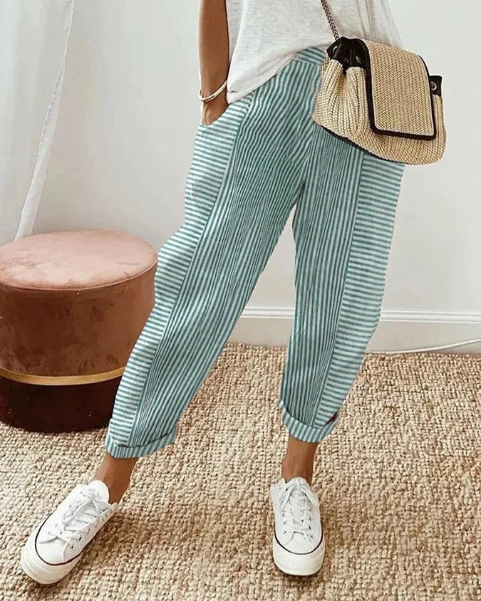 Judith - Casual Striped Pants