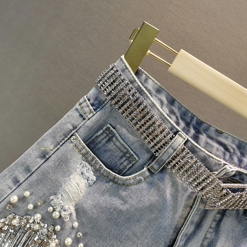 Camila - Raw Hem Denim Shorts