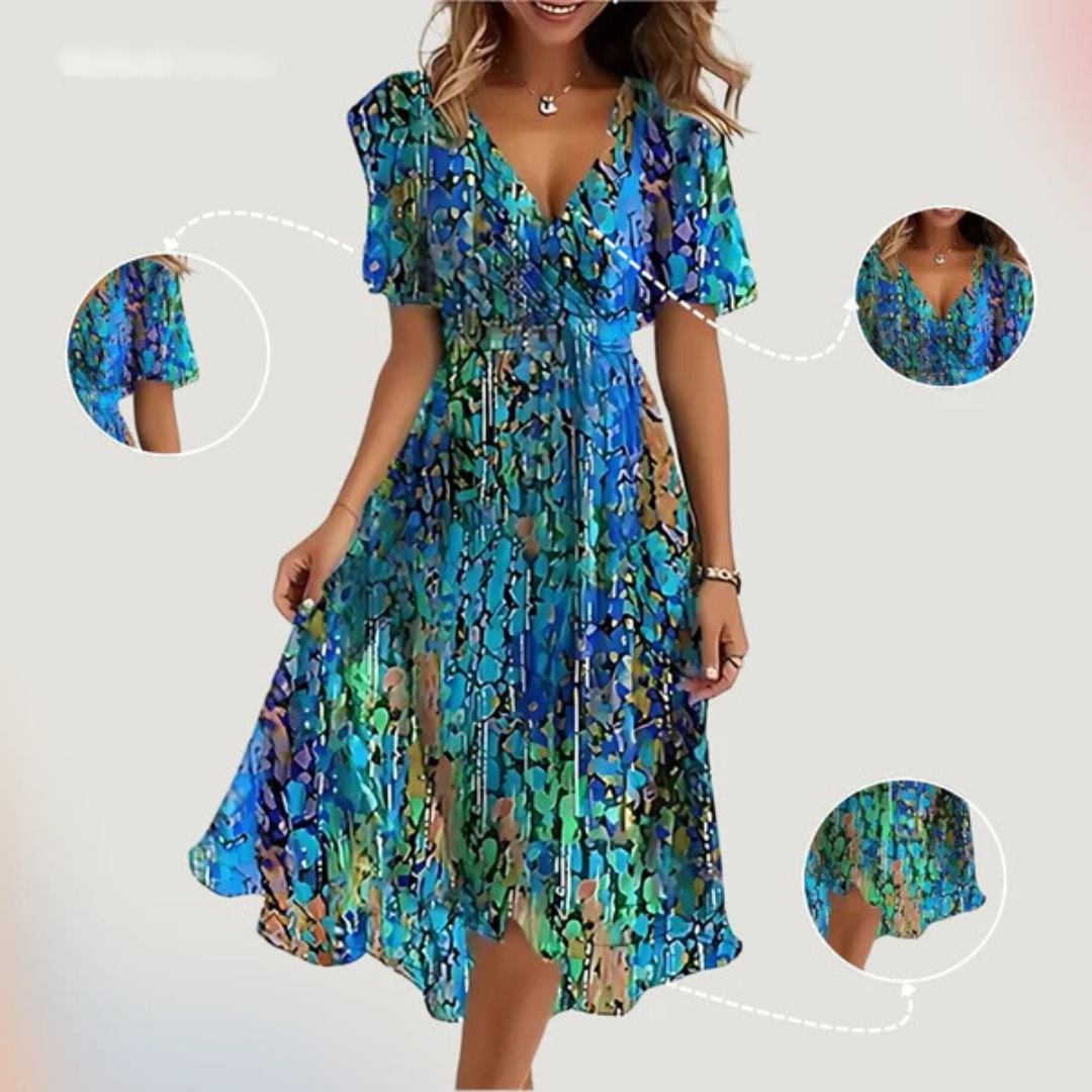 Celestine - Elegant Flutter Dress