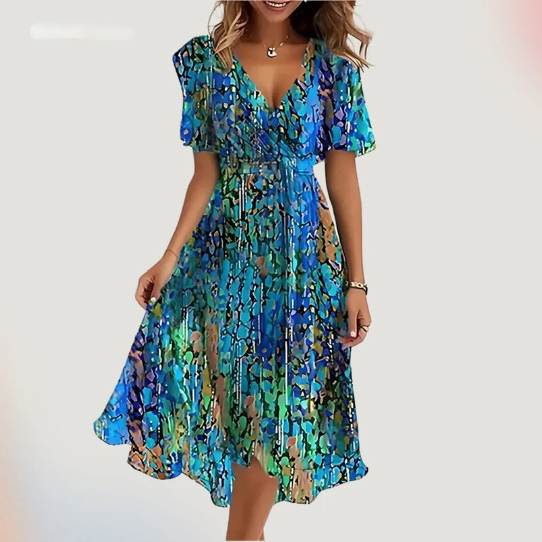 Celestine - Elegant Flutter Dress