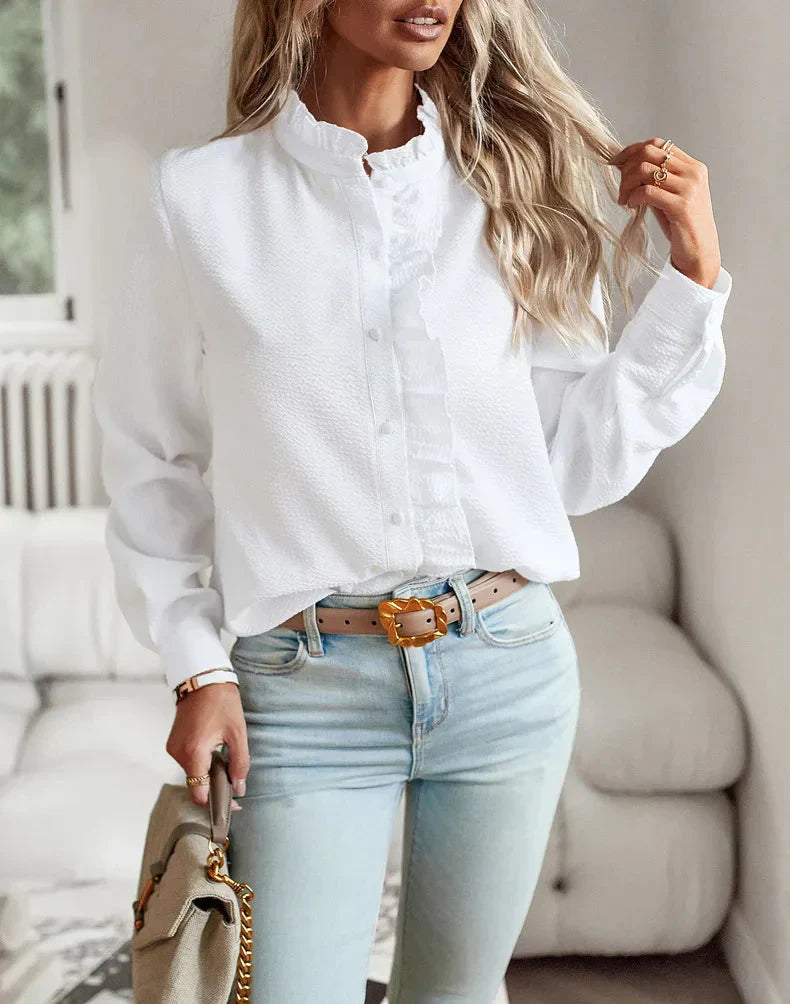 Mira - Sophisticated Collared Top