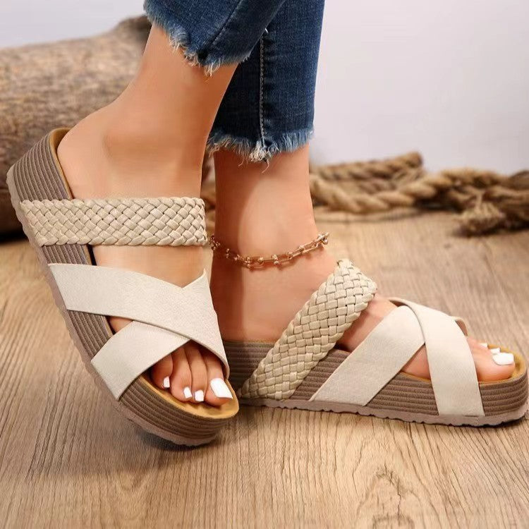 Sierra - Cross-Strap Sandals