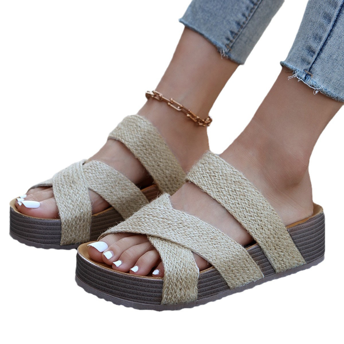 Sierra - Cross-Strap Sandals