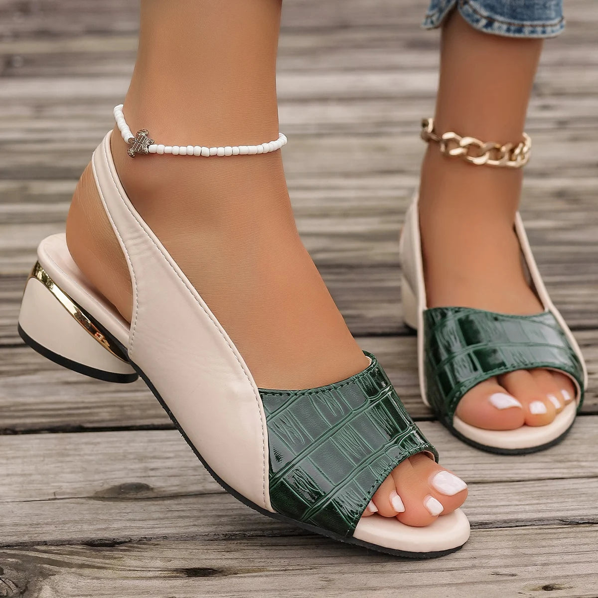 Julienne – Luxury Croc Heels